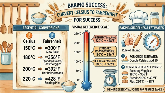 Convert Celsius to Fahrenheit for Baking Success
