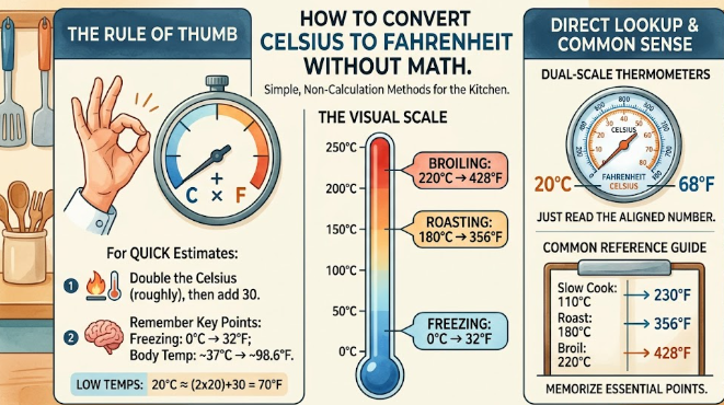 How to Convert Celsius to Fahrenheit Without Math