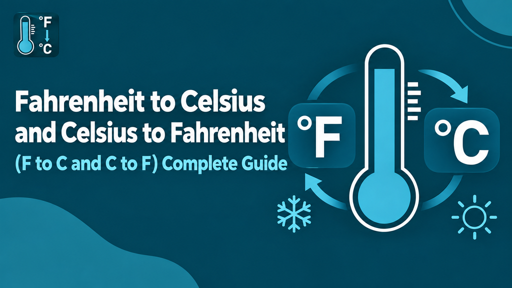 Fahrenheit to Celsius and Celsius to Fahrenheit (F to C and C to F)